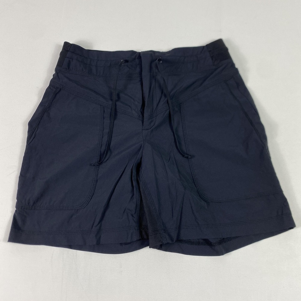 Indyeva Shorts Womens Medium Blue Elastic Waist Drawstring Lined Pockets